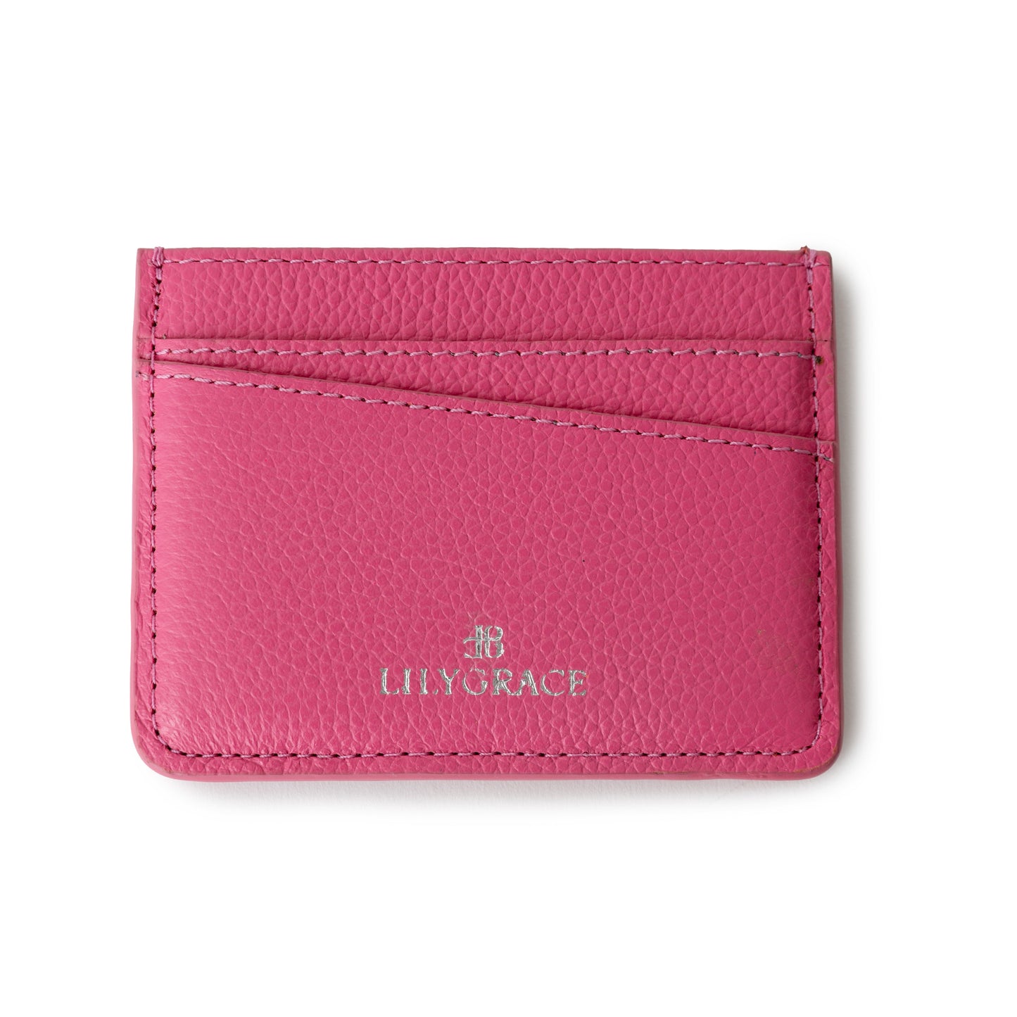 Rose Petal Pink, pink, premium leather card holder, slim profile