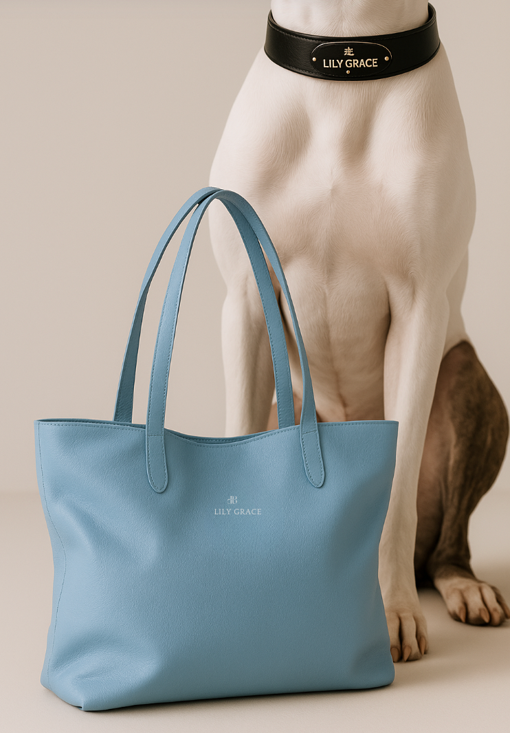 Luxury Leather Pet Accessories with matching Premium Leather Accessories for People by Lily Grace Co. | Designer Leather Accessories for Pets and their People by Lily Grace Co.