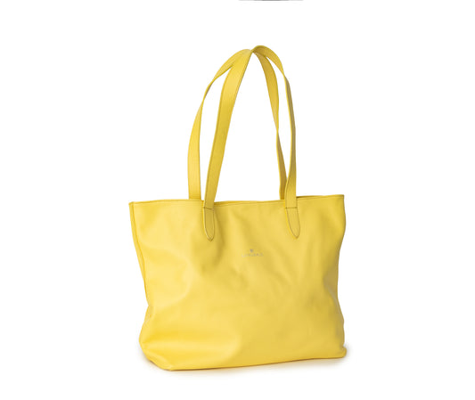 Rose Petal pink, pink, premium leather tote with clean lines