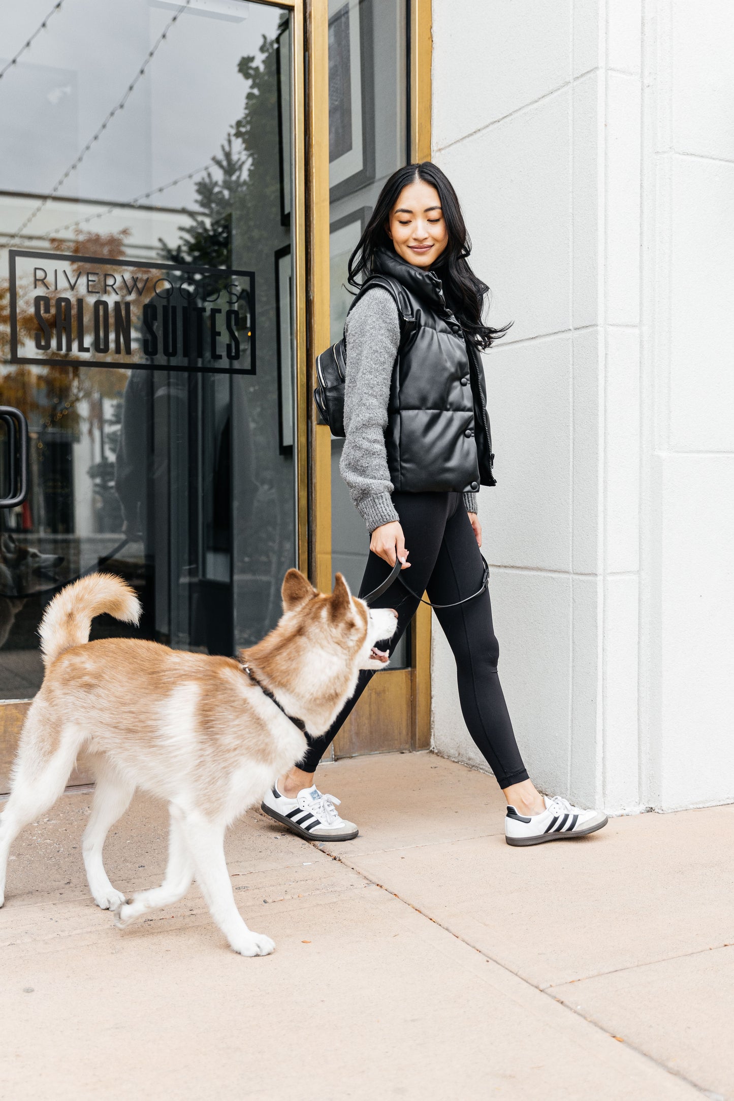 Leather Backpack - Tuxedo Black
