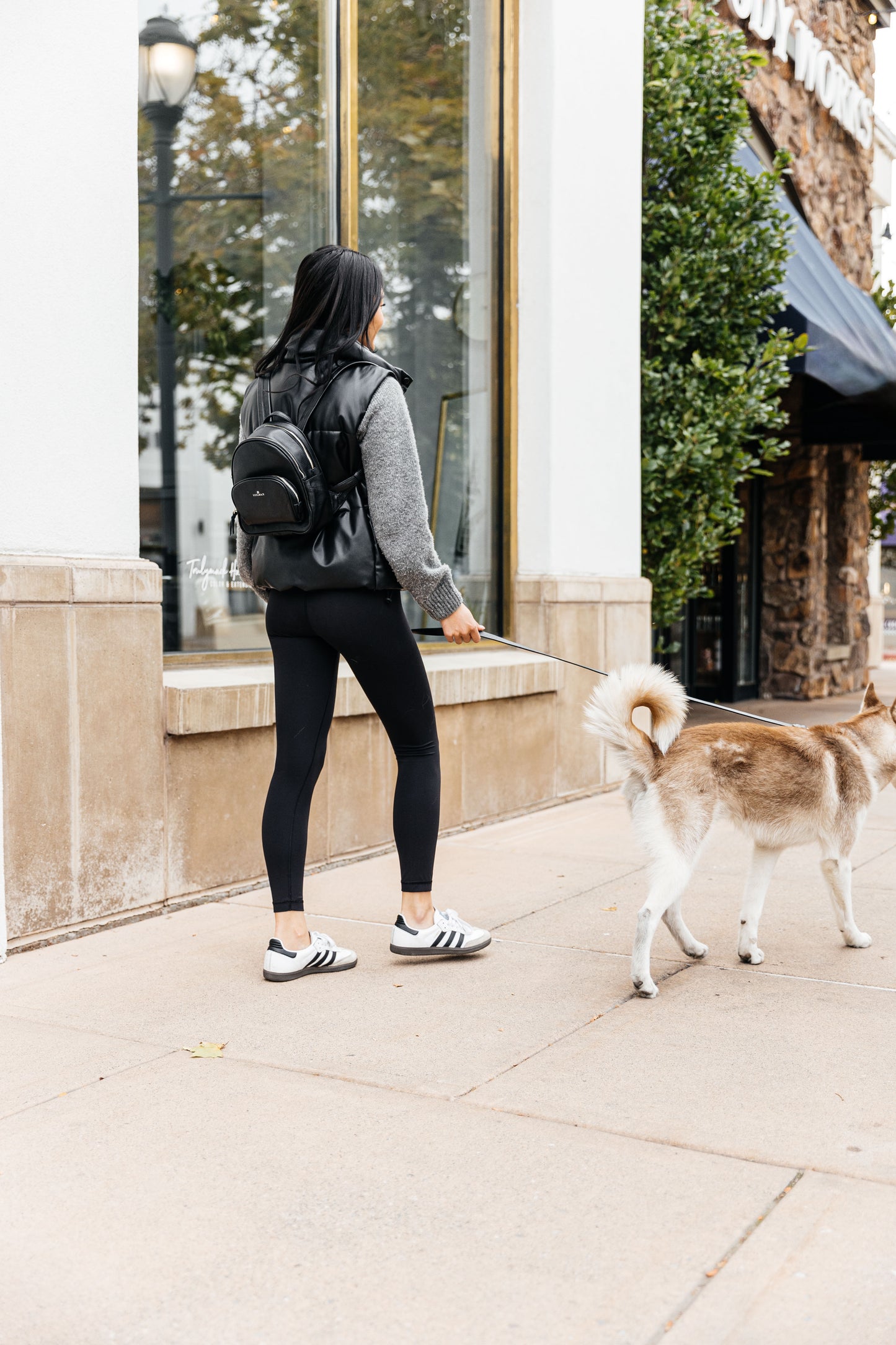 Leather Backpack - Tuxedo Black