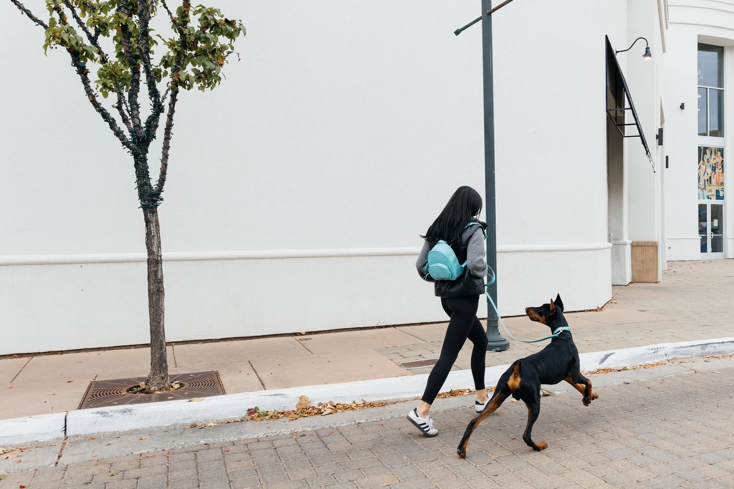 Leather Backpack - Lily Grace Blue