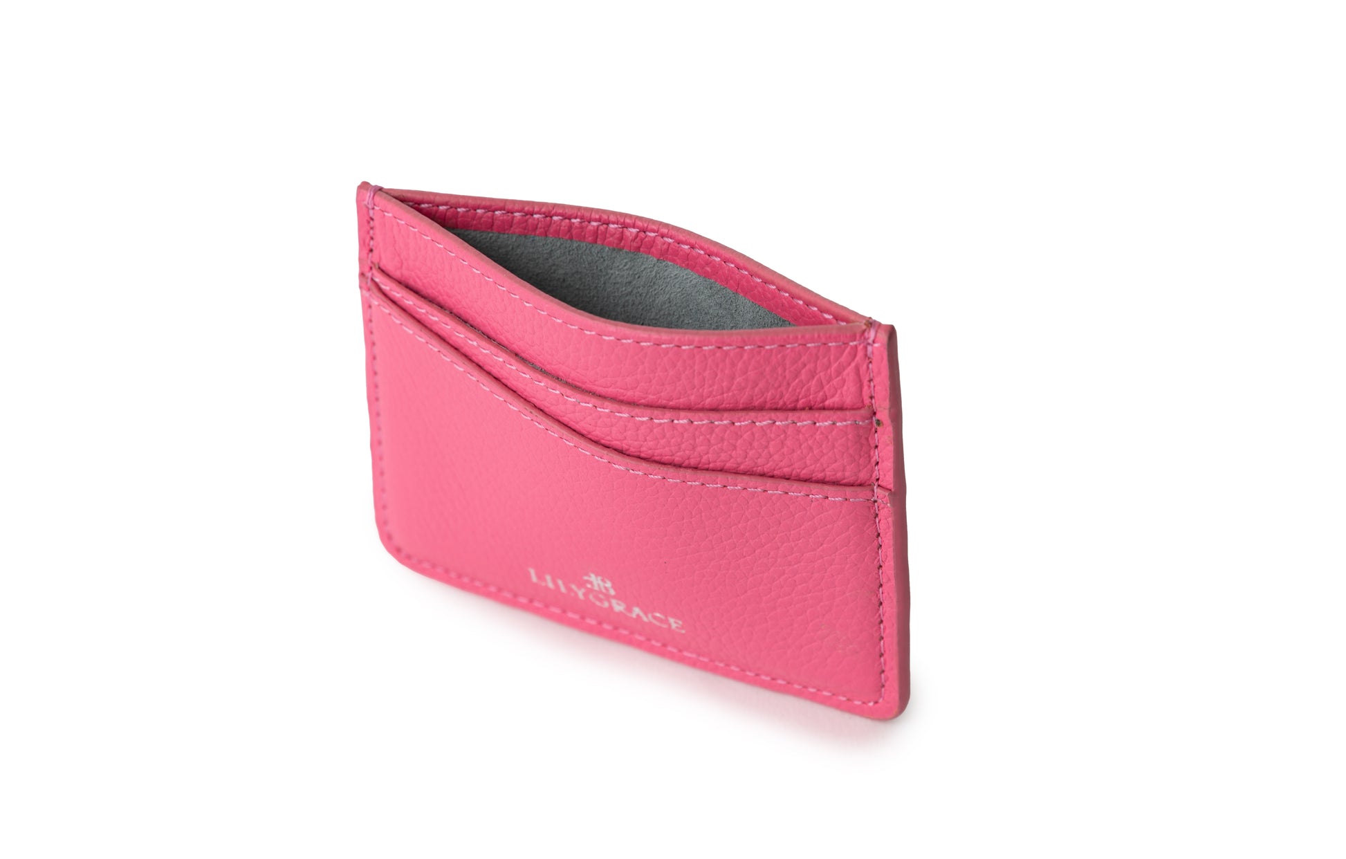 Rose Petal Pink, pink, premium leather card holder, slim profile